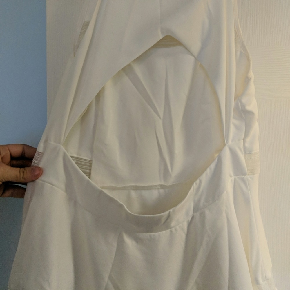 Lulus open back White Dress - Picture 3 of 4